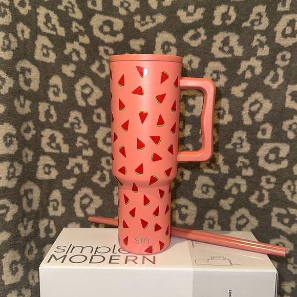 Simple Modern TREK 40oz tumbler Watermelon 🍉 Breeze 🍉New & Never Used 🍉 😍 🍉 - Picture 3 of 17